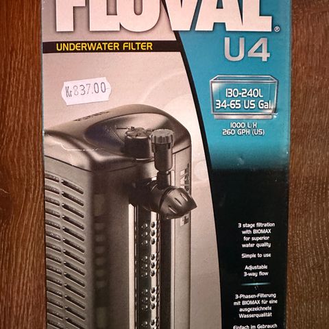 Fluval - Internal Filter U4 1000L/H For Aquariums