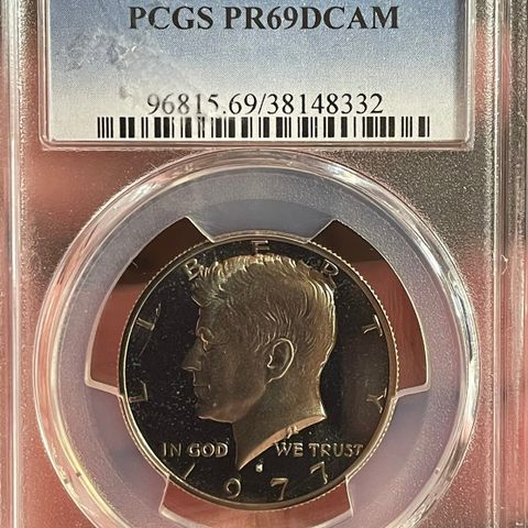 1977-S PCGS PR69DCAM 50C PROOF HALF DOLLAR