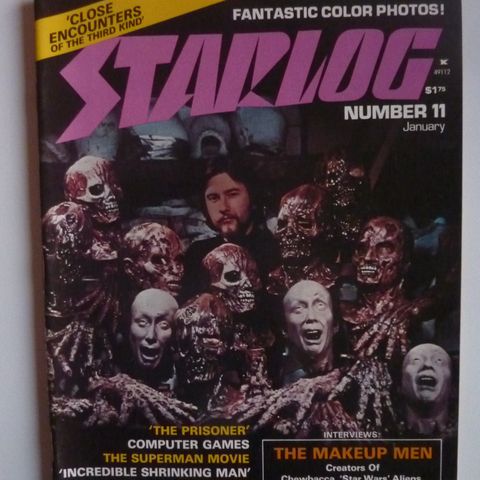Starlog Magazine Januar 1978 Nr. 11 The Make Up Men Cover Artwork