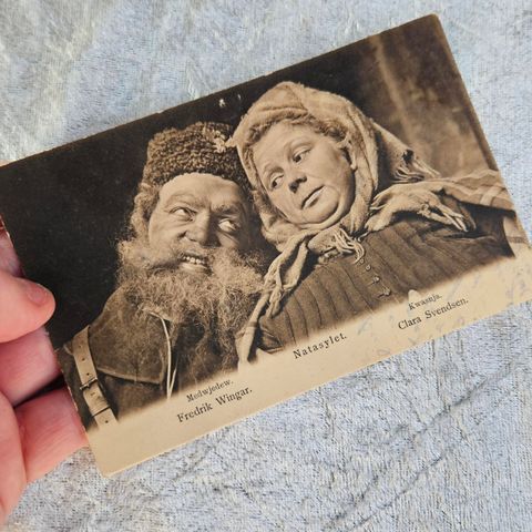 Spesielt brevkort: Natasylet m/Fredrik Wingar og Clara Svendsen (fra 1904)