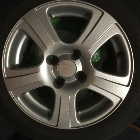 15" Aluminiumsfelger 4 bolt Ford, SAAB + andre bilmerker