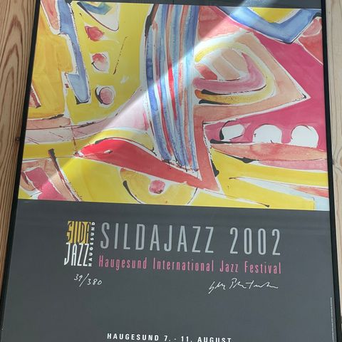 Sildajazz 2002. Signert plakat Kjell Phar-Iversen.