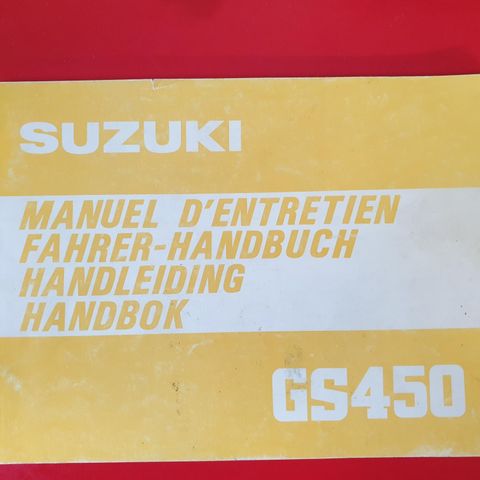 Suzuki GS 450 Håndbok