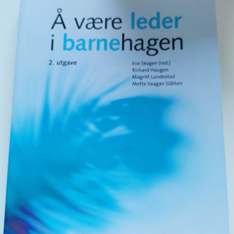 Å være leder i barnehagen