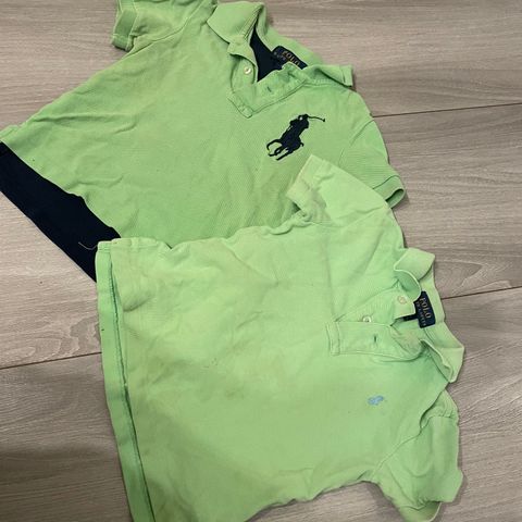 2 stk Ralph Lauren polo t-skjorte pakke str. 86 / 92