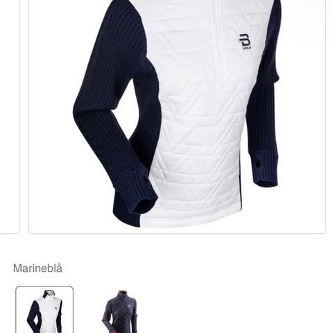 Dæhlie half zip womens navy blå ullgenser