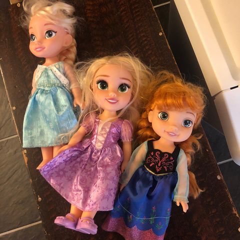 Anna, Elsa og Rapunzel 🌸