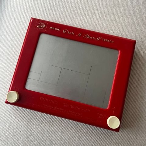 Vintage Etch a Sketch Magic screen tegnetavle