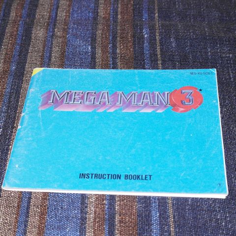 NES Mega Man 3 -kun manual- instruksjonsbok SCN -Nintendo 8-bit