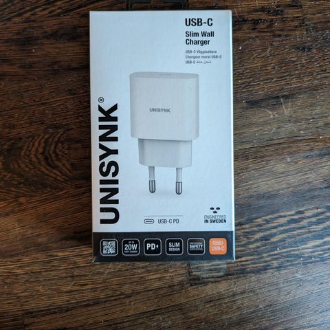 Unisynk 20w PD USB-C lader