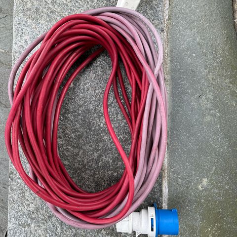 Strøm kabel til campingvogn, 25 m
