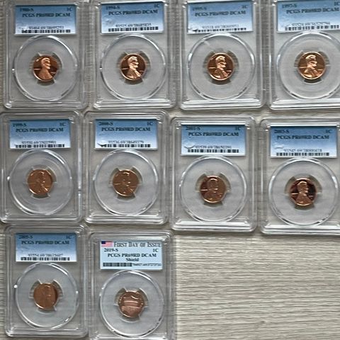 USA PCGS graderte 1 Cent Lincoln Cent