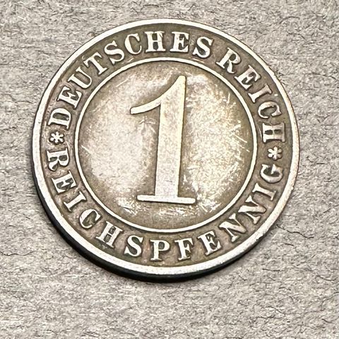 1 Rentenpfennig 1929 Tyskland (3004 AN)