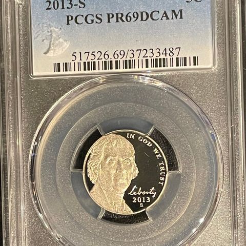 2013-S PCGS PR69DCAM Jefferson Nickel Proof 5C