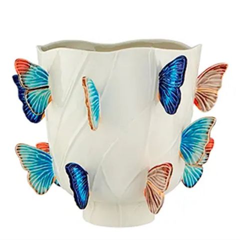 Cloudy Butterfly vase, Bordallo Pinheiro. NY!