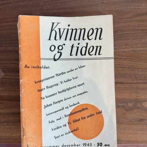 Kvinnen og tiden tidsskrift