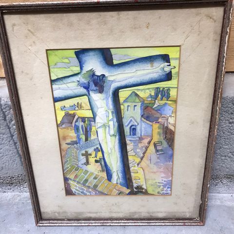 Et gammelt og spesielt bilde/kunst. 3900kr.