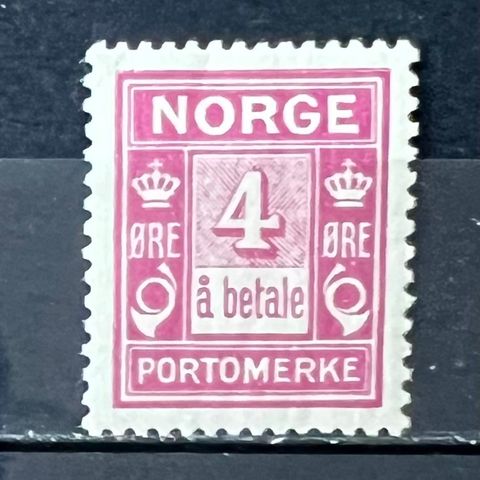 Norge porto NK 13b prakt postfrisk