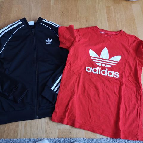 Adidas jakke og t-skjorte
