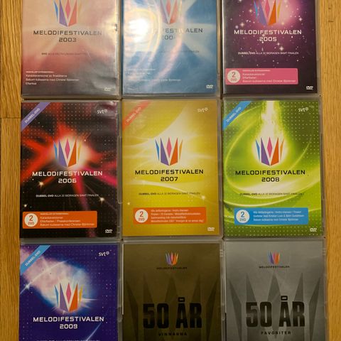 Melodifestivalen Sverige DVD samling