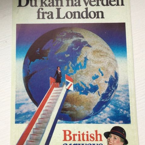 Klistremerke British Airways fra 80-tallet
