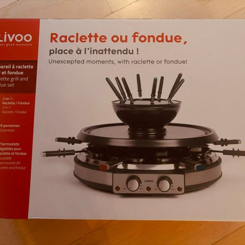 Fondue raclette 8 personer Helt nytt, uåpnet