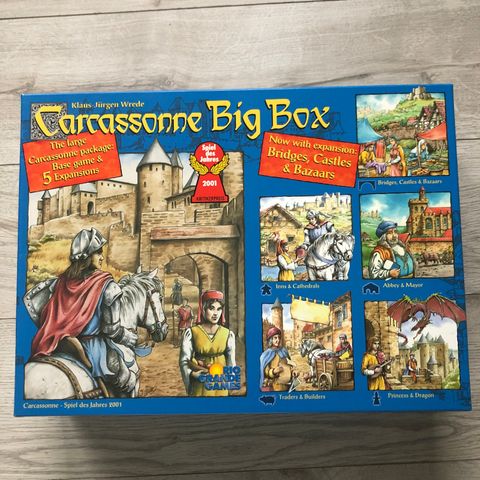 Carcassonne Big Box , Base game & 5 Expansions.