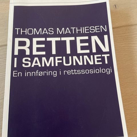 Retten i samfunnet av Thomas Mathiesen