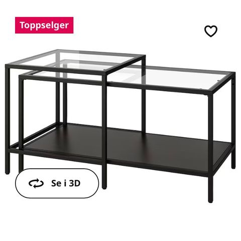 Vittsjø Ikea settbord