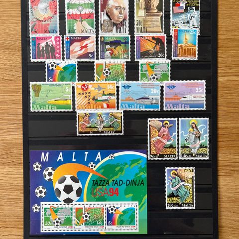 Malta årssett 1994 postfrisk