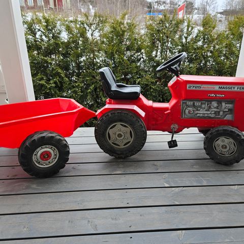 Vintage Massey Ferguson Leketraktor stor fra 80 tallet