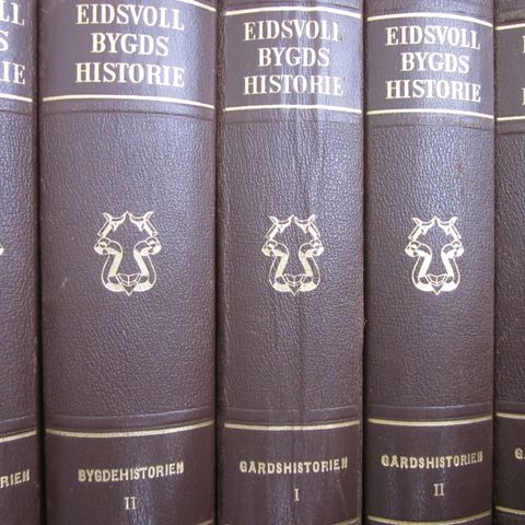 Eidsvoll bygds historie (bygdebøker, bygdehistorie, gård- og slekt)