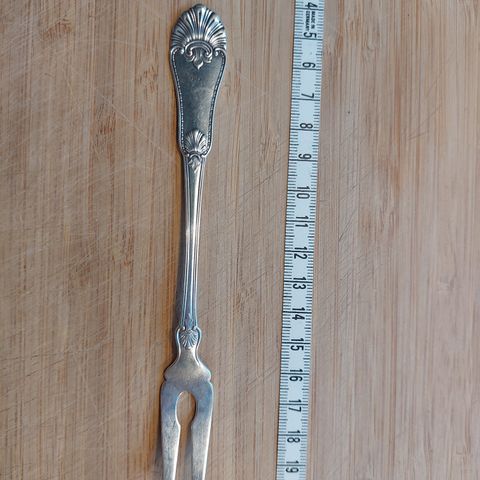 Vintage sølv kold gaffel 830 s