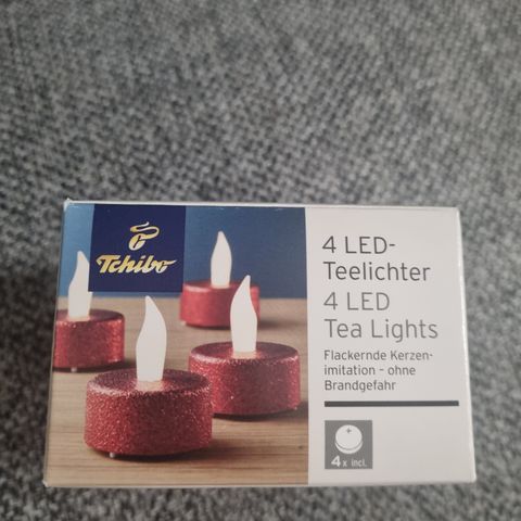 Helt ny 4 led te lights til salgs. Uåpnet