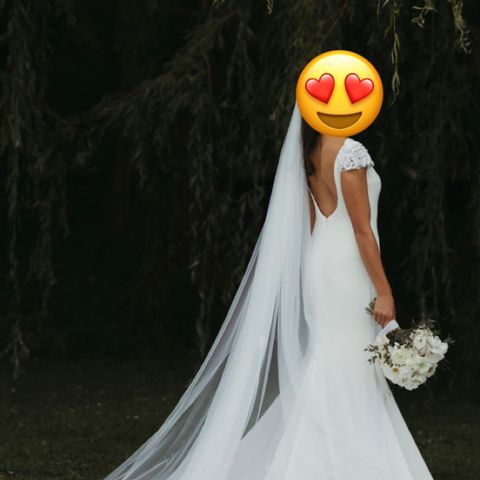 Lara brudekjole fra St. Patrick m/slør 👰 ♀️💫