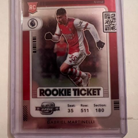 Gabriel Martinelli Rookie ticket fotballkort