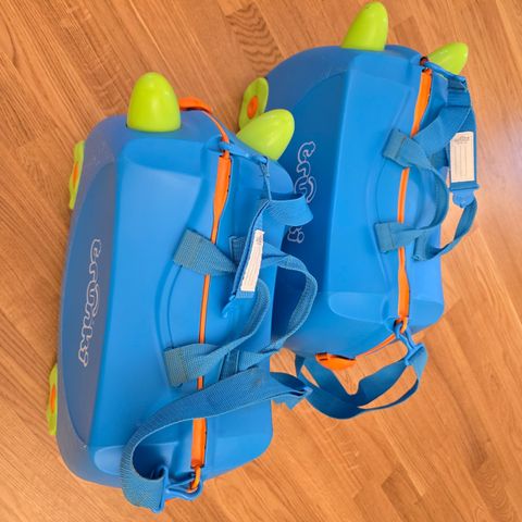 To Trunki barnekofferter - blå