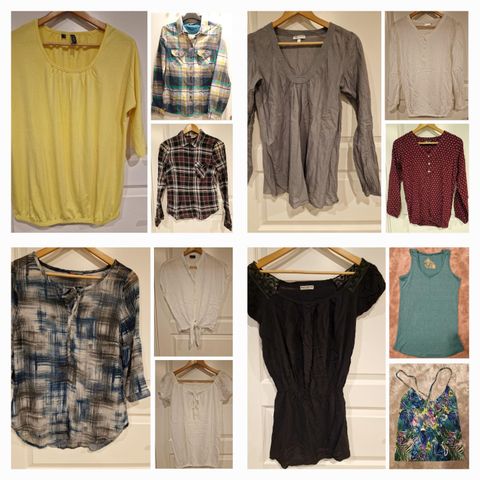 Bluse/ skjorte/ topp str. XS, S, M (34, 36, 38)