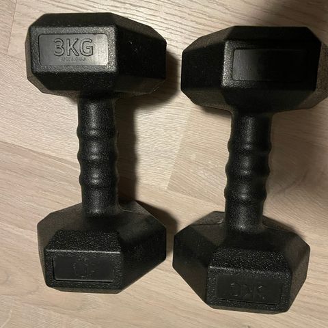 Dumbells/manualer 2x3 kg