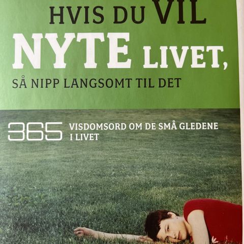 Kagge Forlag: Hvis du vil nyte livet, så nipp langsomt til det