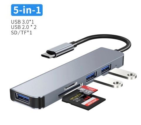 USB-C HUB med kortleser