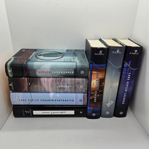 Hardcover bok 1-7 fra Joona Linna serien - Lars Kepler