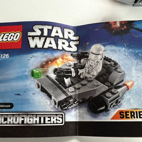 Lego star wars, microfighters (75126).  First Order Snowspeeder™