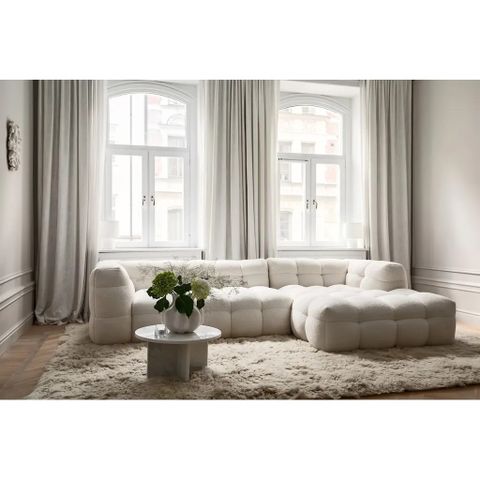 Fluffy Flokati Teppe Greige 140x200