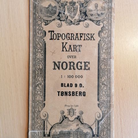 Topografisk kart Tønsberg