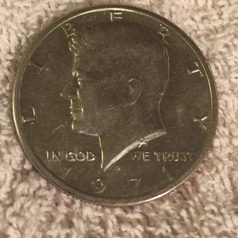 1971 John F. Kennedy Half Dollar, selges!