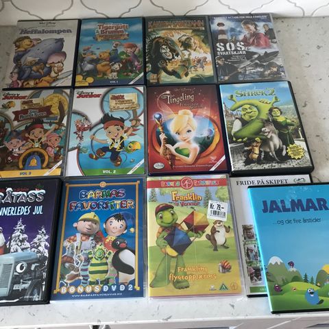 Set of 13 Kids DVDS (New & Used)