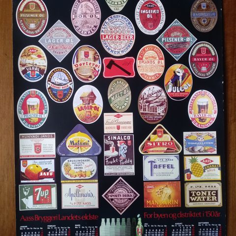 AASS bryggeri- fra de gode gamle dager-kalender 1984