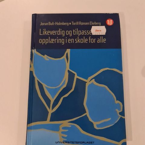 Likeverdig og tilpasset opplæring i en skole for alle – Holmberg / Ekeberg.