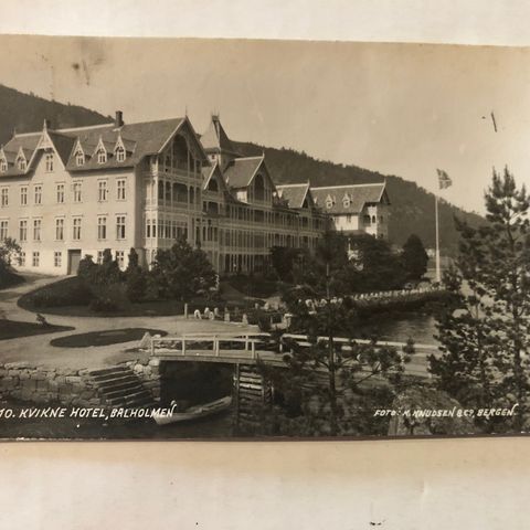 POSTKORT - KVIKNE HOTEL - BALHOLMEN - BALESTRAND